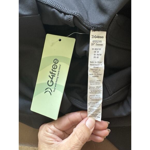 G4Free Yoga Pants Women Wide Leg Pants with Pockets High Waist Stretch Size 8/10 - Picture 5 of 6